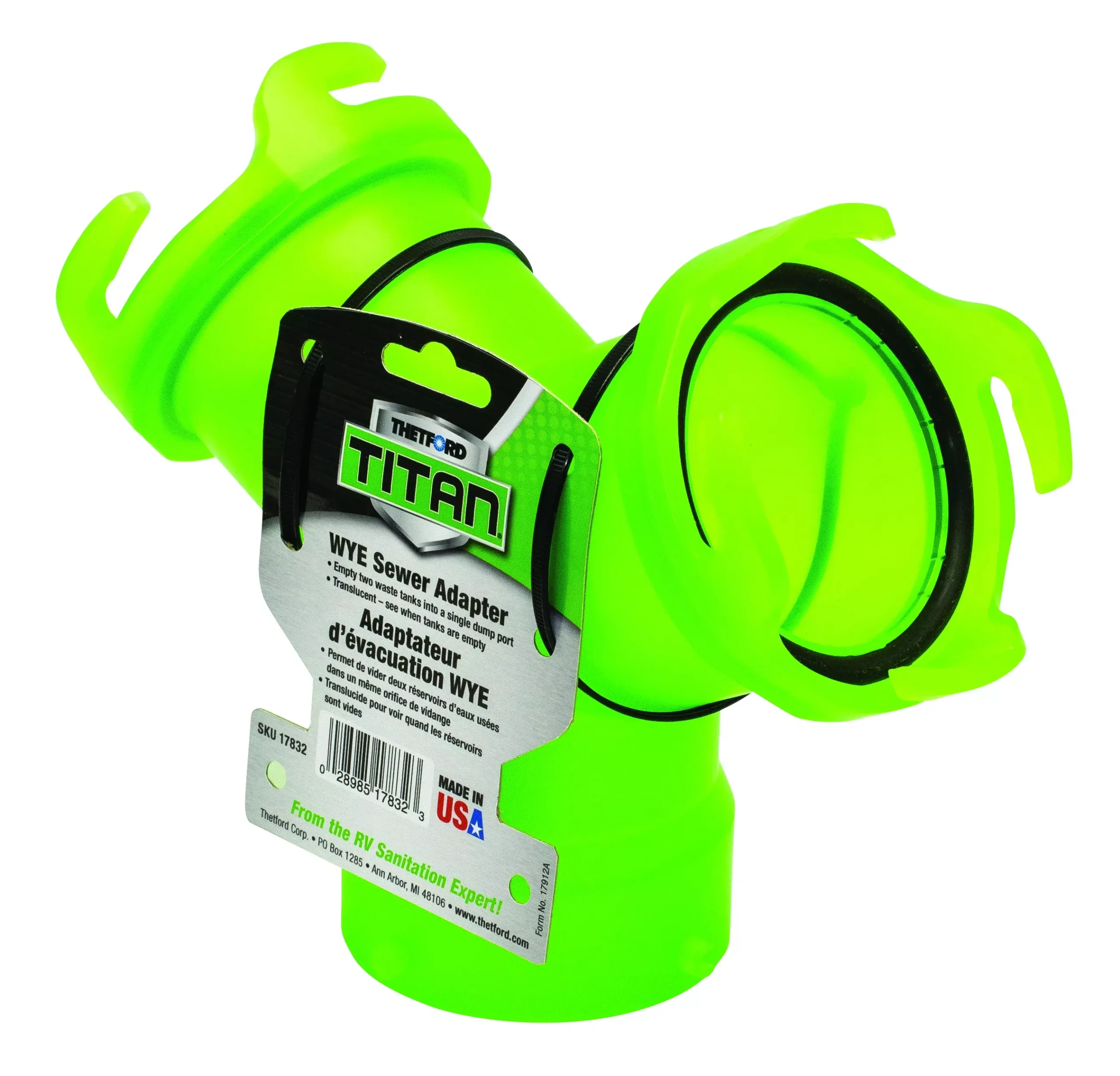 17832 -Thetford Compatible with/Replacement for Titan Wye Sewer Adapter