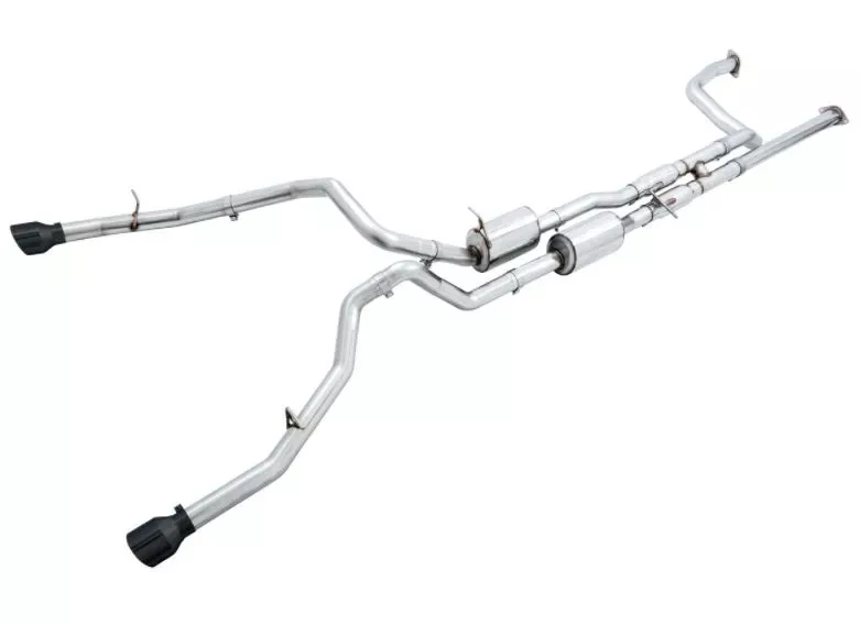 3015-33005 -AWE 0FG CATBACK Compatible with/Replacement for Ram TRX - BLACK TIP