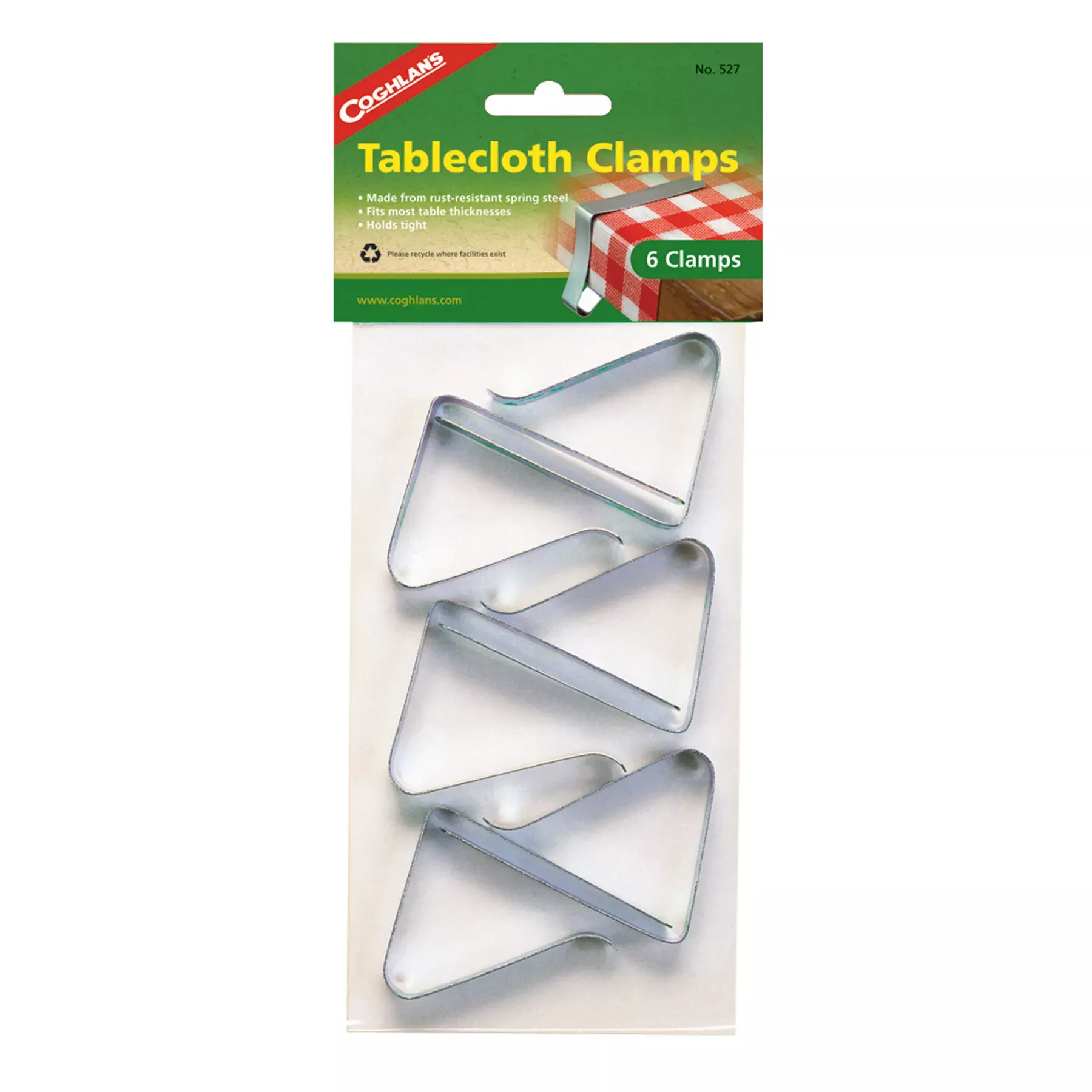 527 -Coghlan's Tablecloth Clamps, Spring Steel