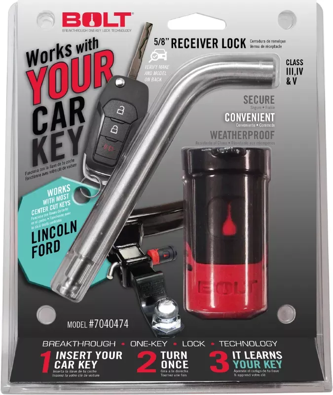 7040474 -BOLT 5/8 In. Receiver Lock Compatible with/Replacement for Ford Center Cut