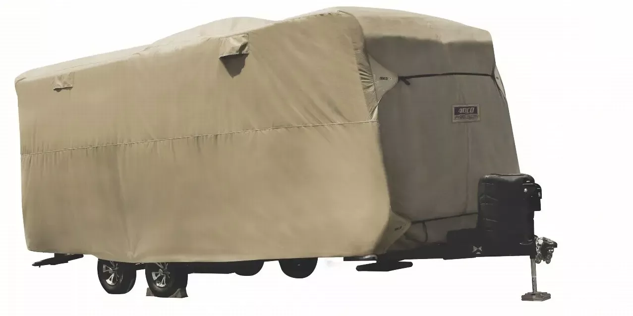 ADCO by Covercraft 74844 Storage Lot Cover for Travel Trailer RV, Fits 26'1"-28'6", Tan