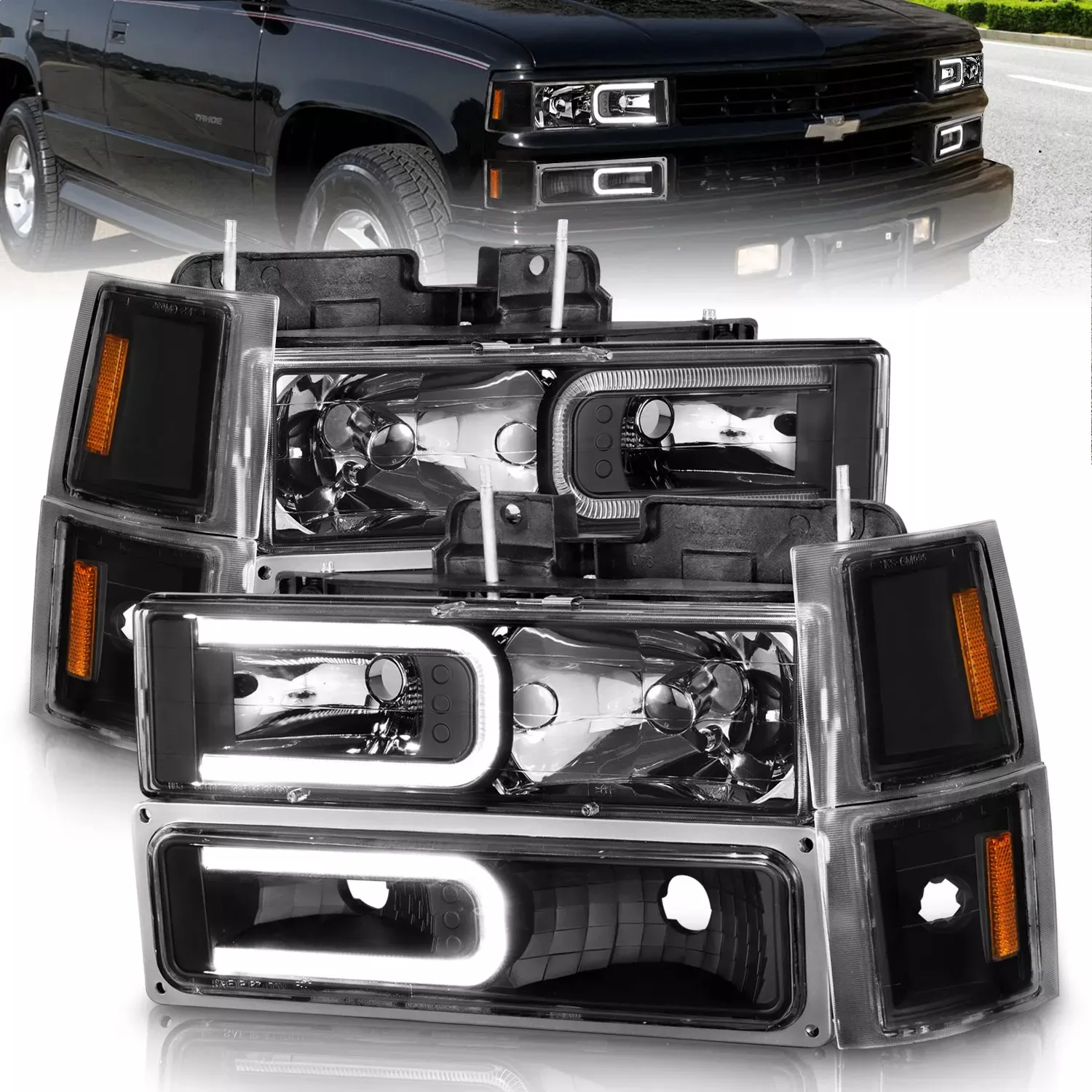 Anzo USA 111528 Crystal Headlight Set
