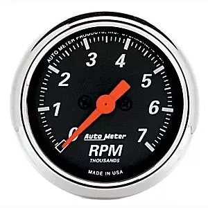 AutoMeter 1477 Designer Black In-Dash Electric Tachometer