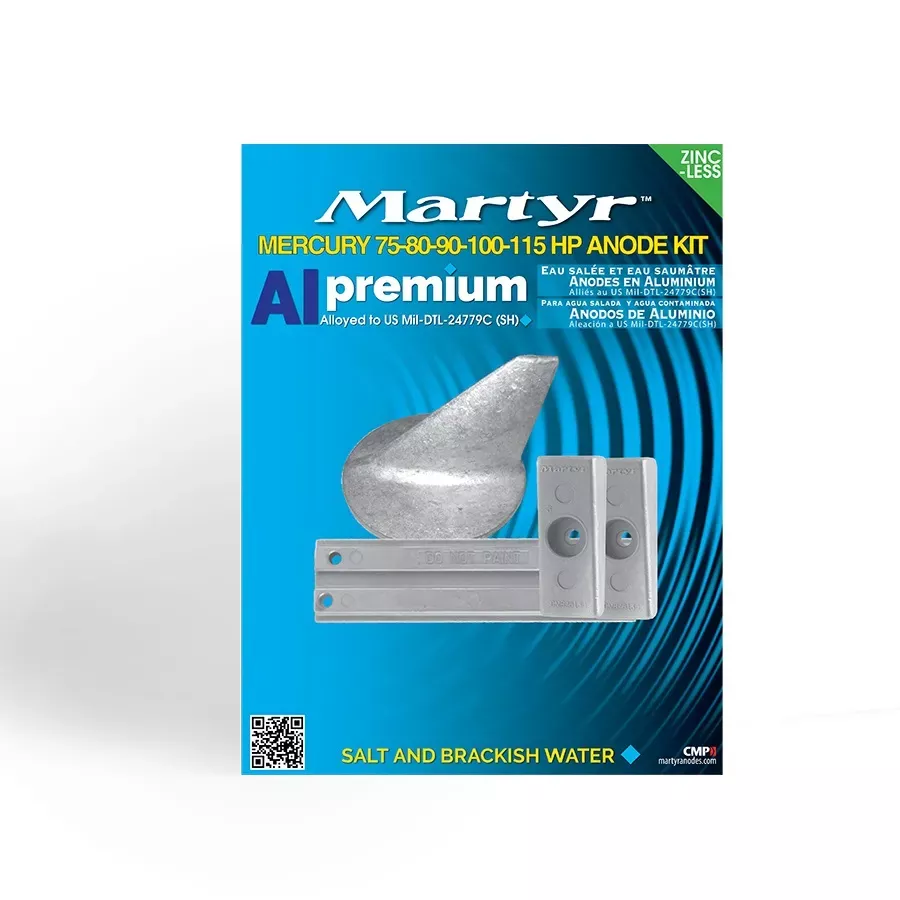 CMP - CMM75115KITA -Compatible with/Replacement for Mercury 75-80-90-100-115 ANODES KIT