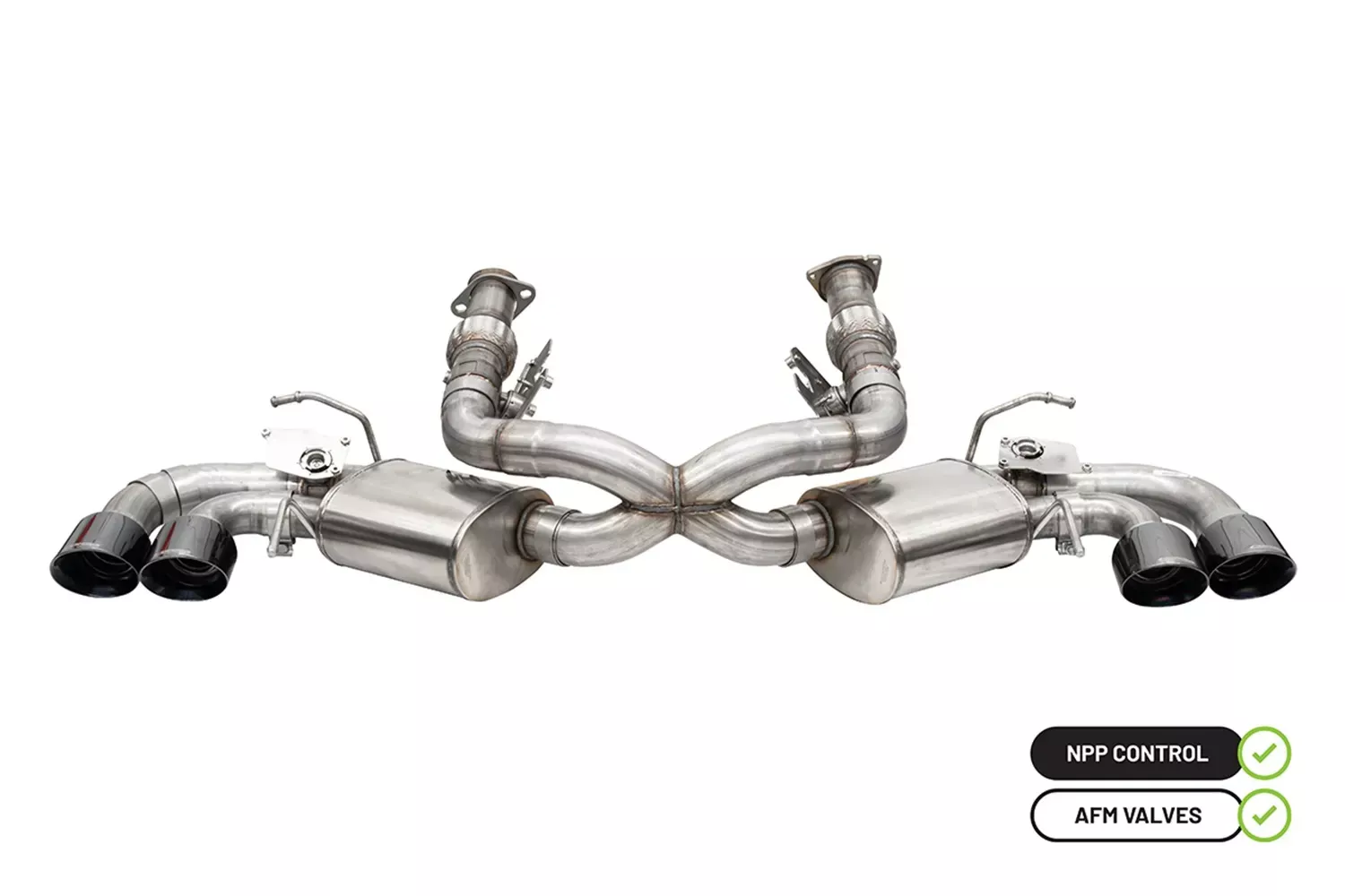 Corsa Performance 21100BLK Cat-Back Exhaust System Fits 20-23 Compatible with/Replacement for Corvette