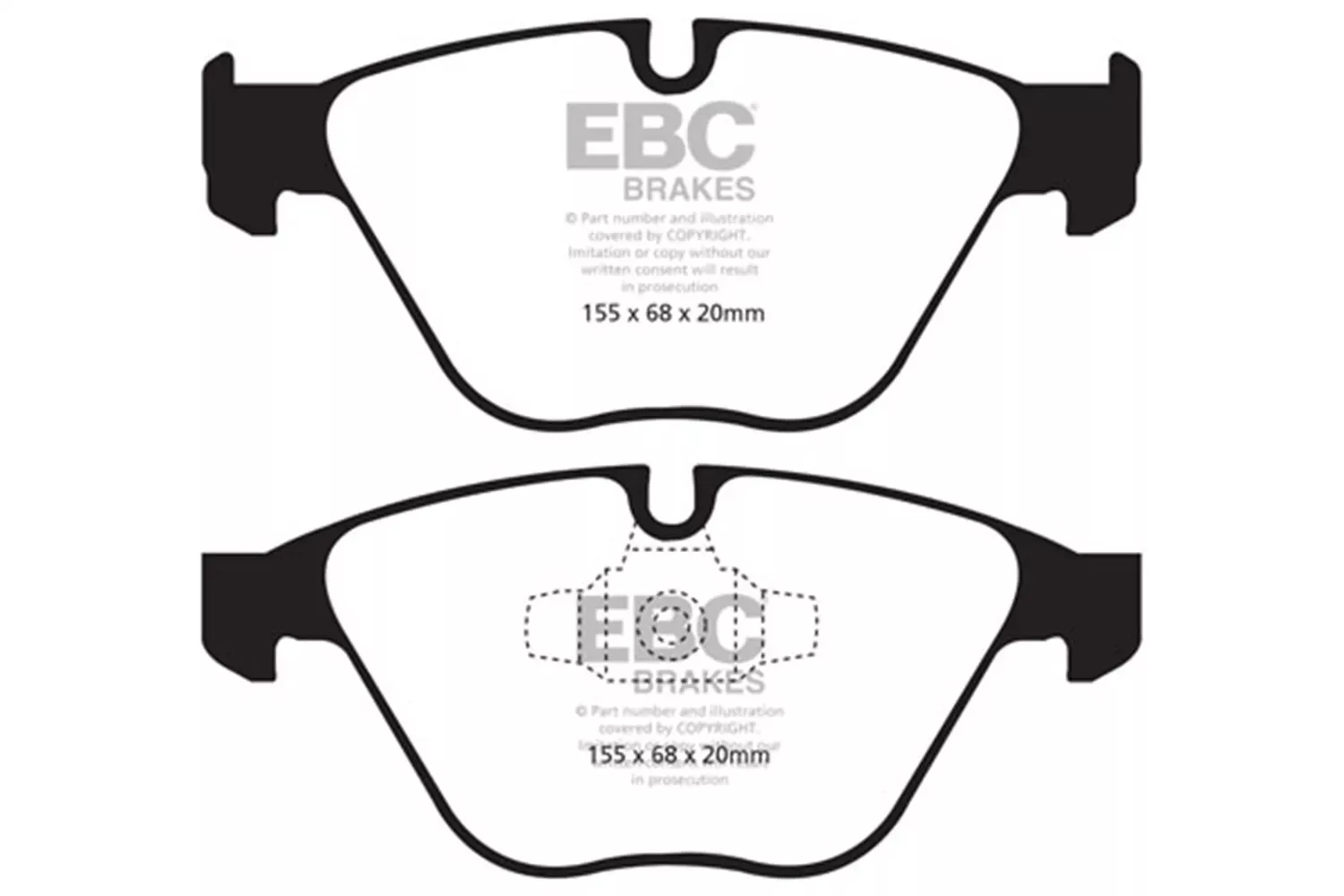 EBC Brakes DP31512C Redstuff Ceramic Low Dust Brake Pads