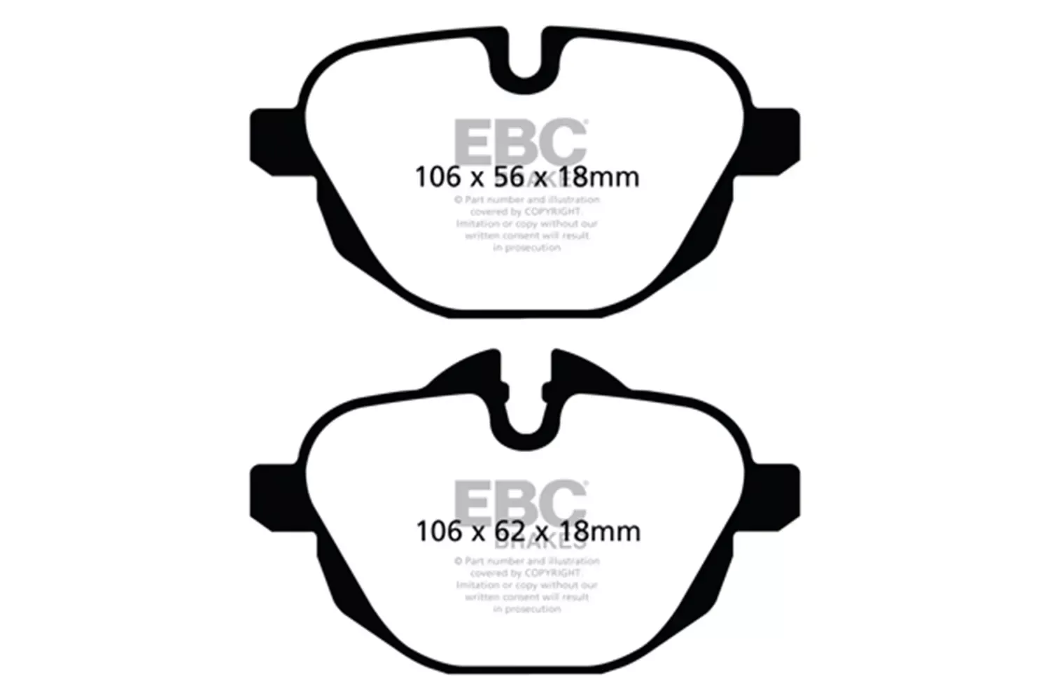 EBC Brakes DP32047C Redstuff Ceramic Low Dust Brake Pads