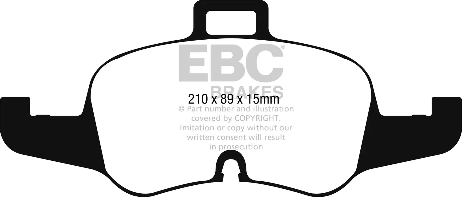 EBC Brakes DP32256C Redstuff Ceramic Low Dust Brake Pads