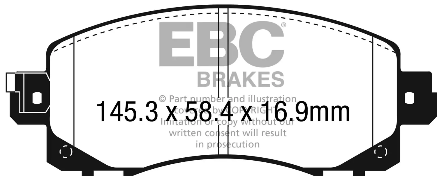 EBC Brakes UD2045 UltimaxBrake Pads