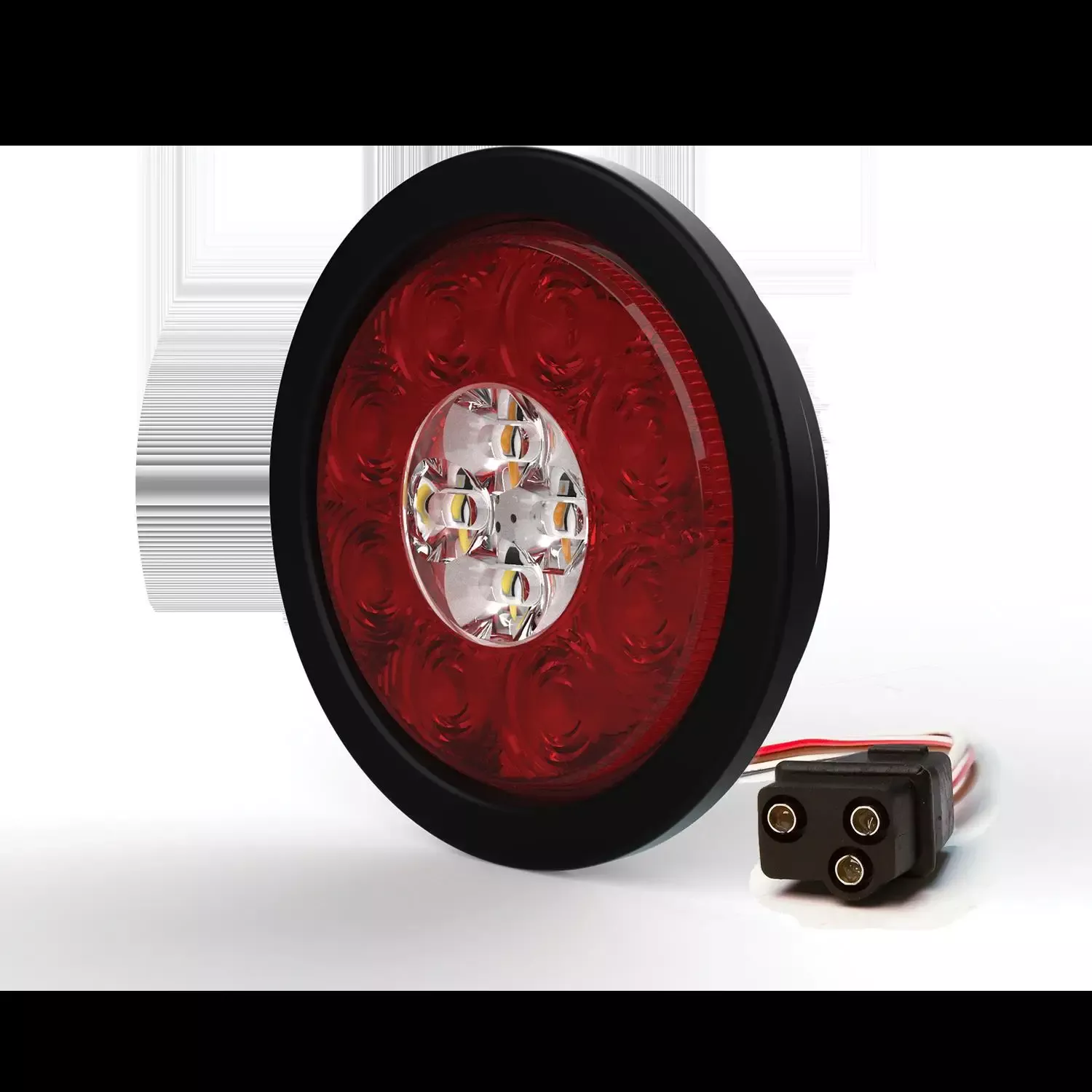 Ecco -ED3040AW Stop-Tail-Turn-Reverse and Warning Light Combo 4" ROUND GROMMET MOUNT (4" ROUND)