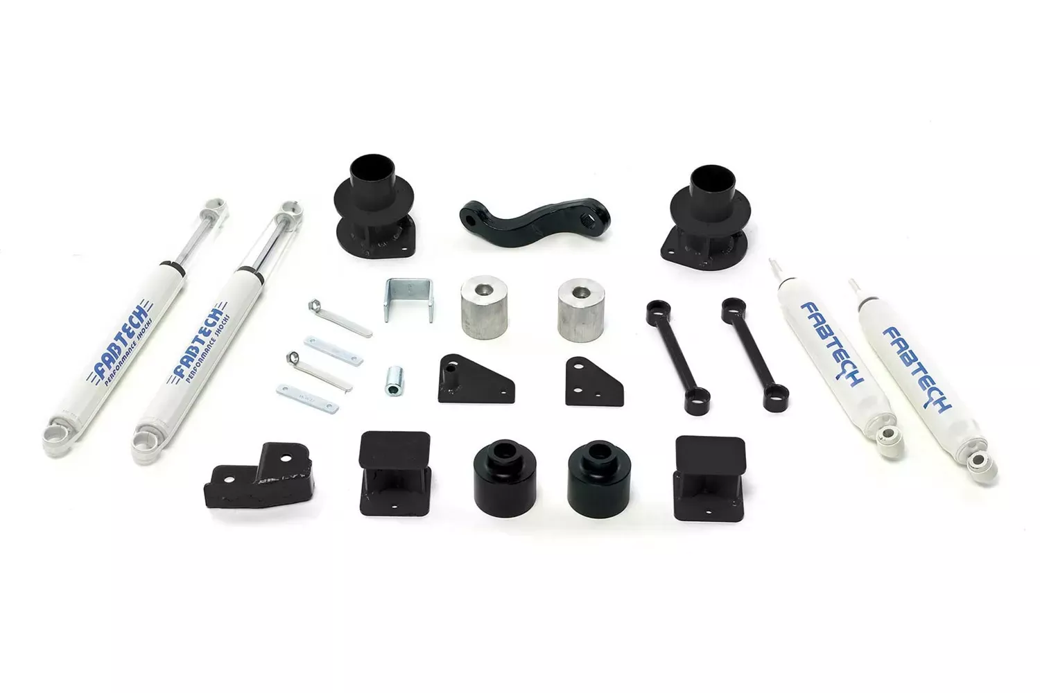 Fabtech K4037 Basic Lift System w/Shocks Fits 07-18 Compatible with/Replacement for Wrangler (JK)