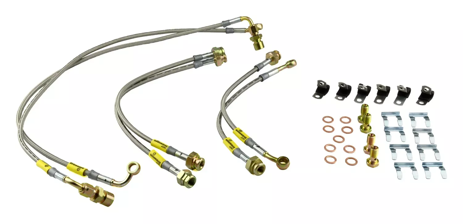 Goodridge USA 14196 G-STOP SS Braided Brake Line Kit