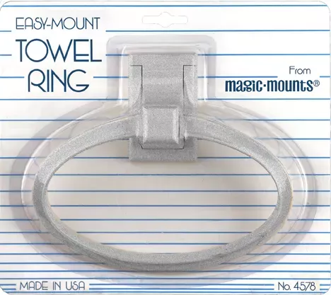 MAGIC MOUNTS - 4578W -TOWEL RING 1PK WHITE