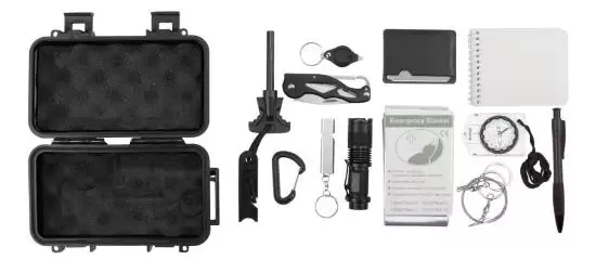 Performance Tool - W9404 -12-IN-1 OUTDOOR SURVIVAL KIT
