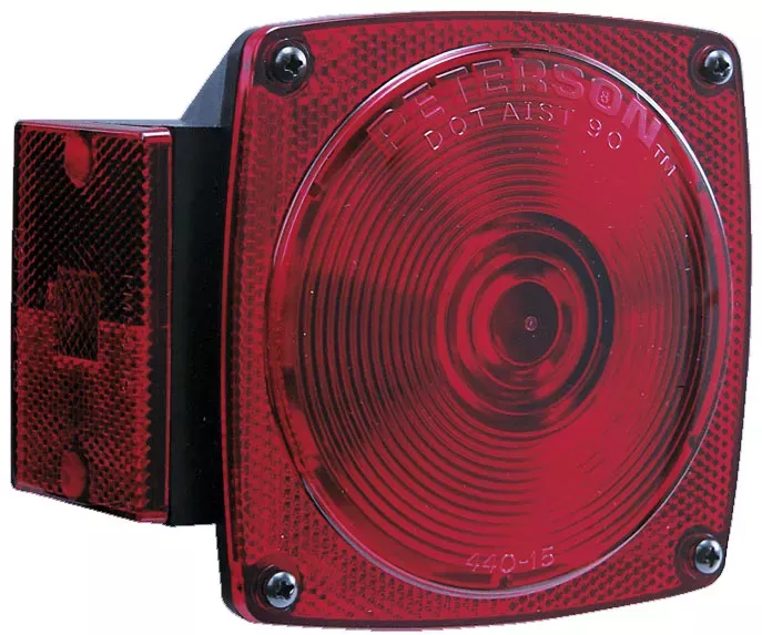 Peterson -PM V440L Red Stop & Tail Light With License Illuminator