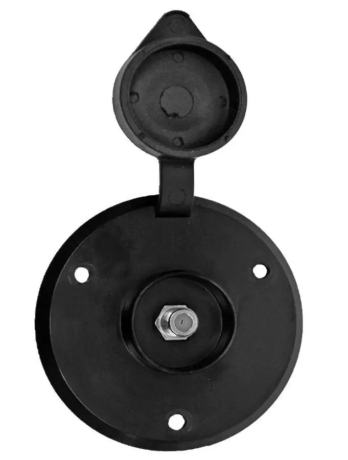 Prime Products - 08-6209 -ROUND CABLE TV RECEPT BLK