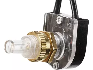RV Designer S721, Toggle On/Off Switch - with 6" Leads, 8 Amp - 125VAC