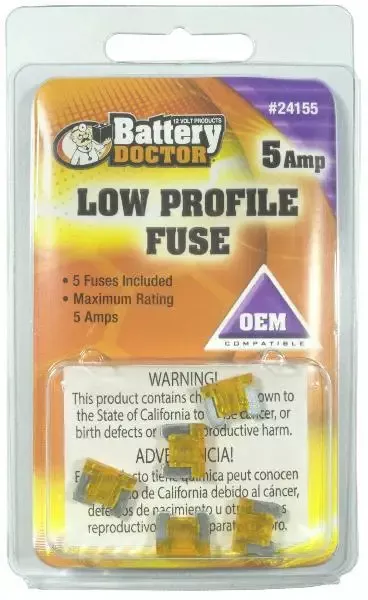 WirthCo 24155 Low Profile ATM Mini Fuse, 5 Pack