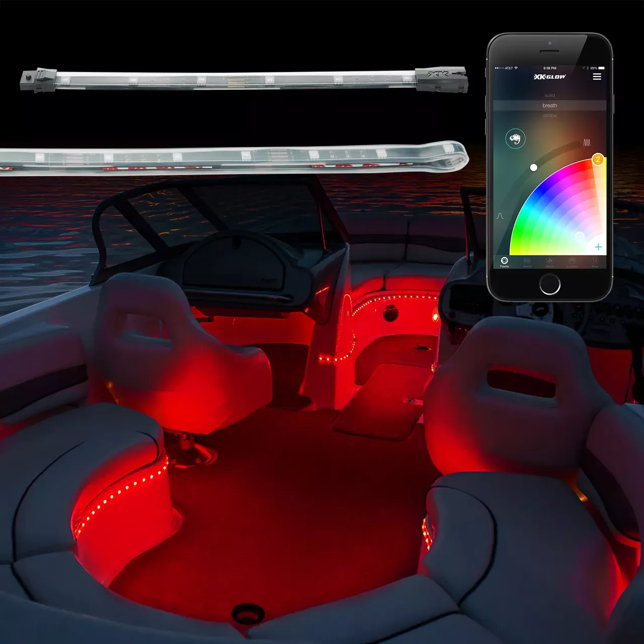 XK GLOW - XK-BOAT-PRO-DM -MARINE LED LIGHT KIT