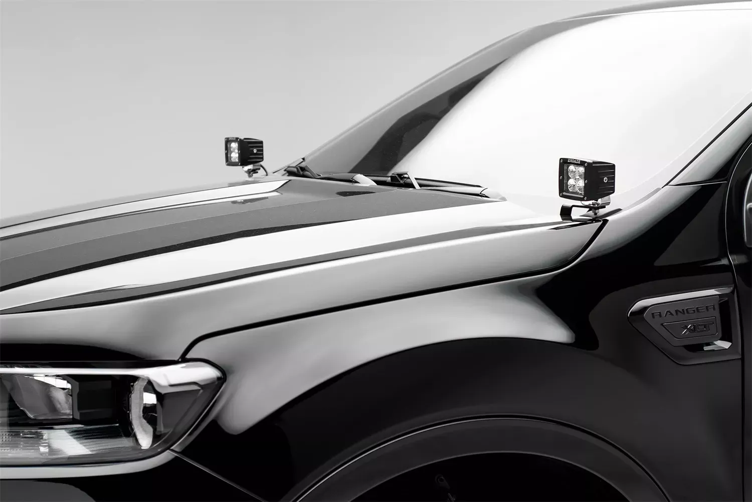 ZROADZ Off Road Products -ZROADZ Z365821-KIT2 Hood Hinge LED Kit Fits 19-23 Ranger